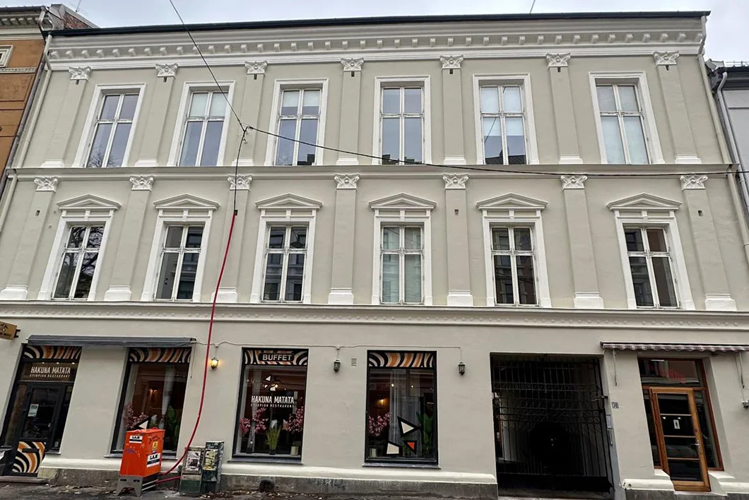 Fasaden på Møllergata 38